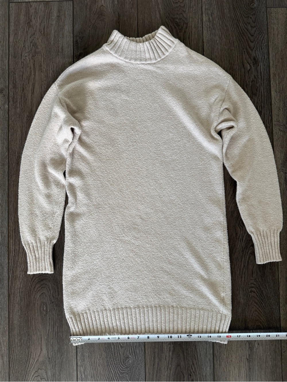 BP. Easy Crew Sweater Dress, Beige Oatmeal Heather - Picture 9 of 11